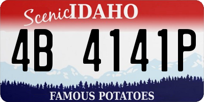 ID license plate 4B4141P