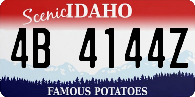 ID license plate 4B4144Z