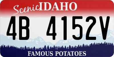 ID license plate 4B4152V