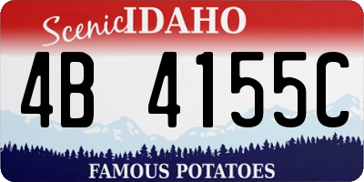 ID license plate 4B4155C