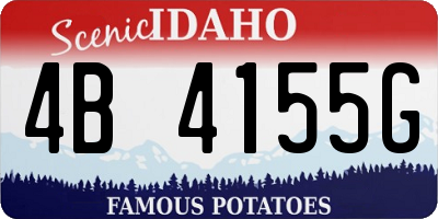 ID license plate 4B4155G