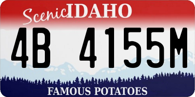 ID license plate 4B4155M