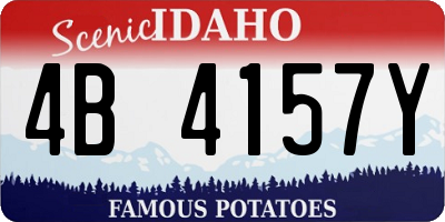 ID license plate 4B4157Y