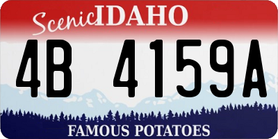 ID license plate 4B4159A