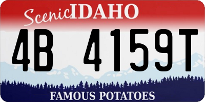ID license plate 4B4159T