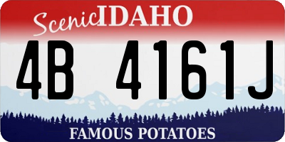ID license plate 4B4161J