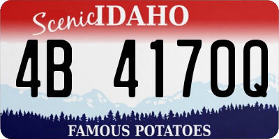 ID license plate 4B4170Q