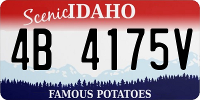 ID license plate 4B4175V