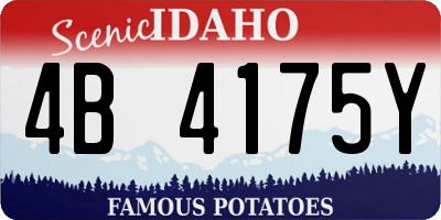 ID license plate 4B4175Y