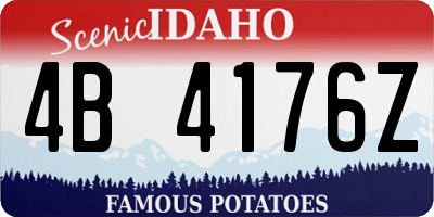 ID license plate 4B4176Z