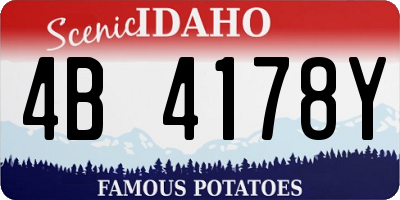 ID license plate 4B4178Y