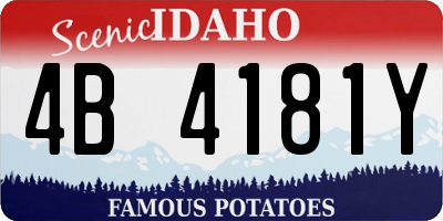 ID license plate 4B4181Y