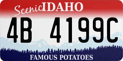 ID license plate 4B4199C