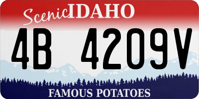 ID license plate 4B4209V