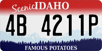 ID license plate 4B4211P