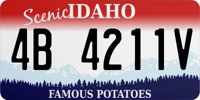 ID license plate 4B4211V
