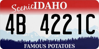 ID license plate 4B4221C