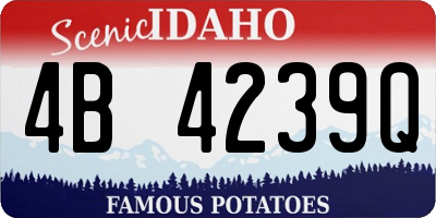 ID license plate 4B4239Q