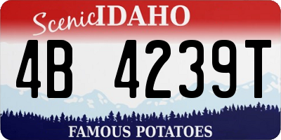 ID license plate 4B4239T