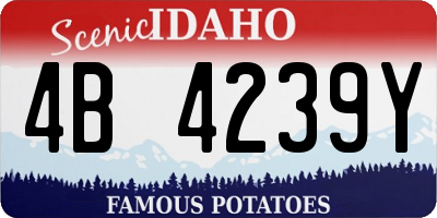 ID license plate 4B4239Y