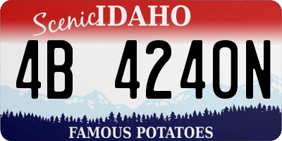 ID license plate 4B4240N