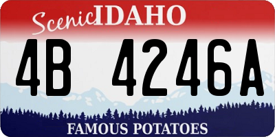 ID license plate 4B4246A