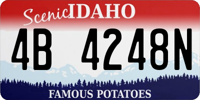 ID license plate 4B4248N