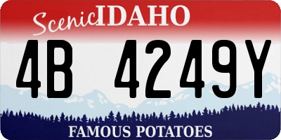 ID license plate 4B4249Y