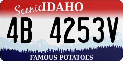 ID license plate 4B4253V