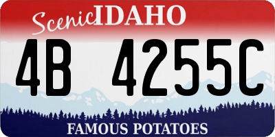 ID license plate 4B4255C
