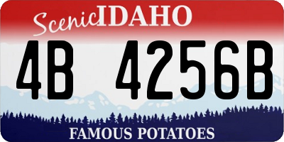 ID license plate 4B4256B