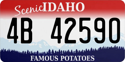 ID license plate 4B4259O
