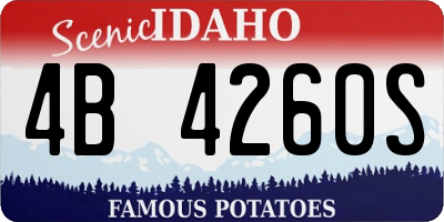 ID license plate 4B4260S