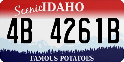 ID license plate 4B4261B