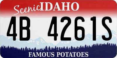 ID license plate 4B4261S