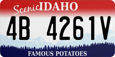ID license plate 4B4261V