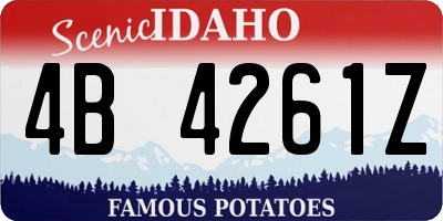 ID license plate 4B4261Z