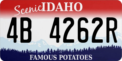 ID license plate 4B4262R