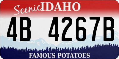 ID license plate 4B4267B