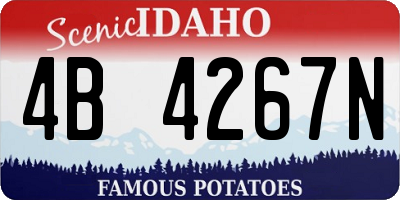 ID license plate 4B4267N