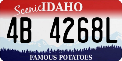 ID license plate 4B4268L
