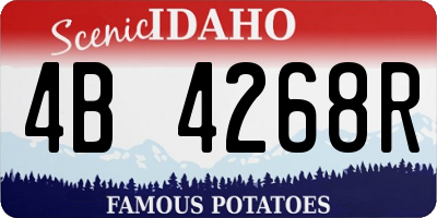ID license plate 4B4268R