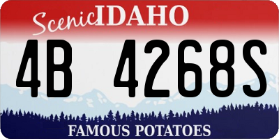 ID license plate 4B4268S