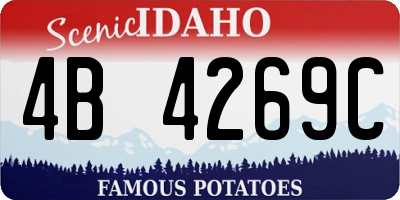 ID license plate 4B4269C