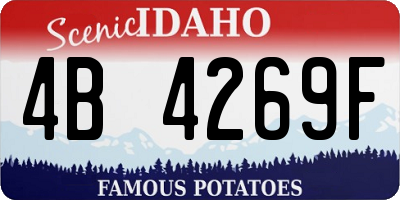 ID license plate 4B4269F
