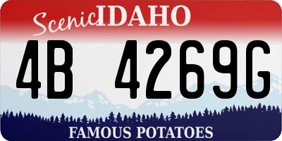 ID license plate 4B4269G