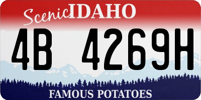 ID license plate 4B4269H