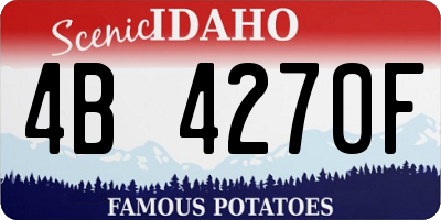 ID license plate 4B4270F
