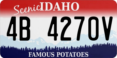 ID license plate 4B4270V