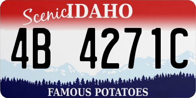 ID license plate 4B4271C
